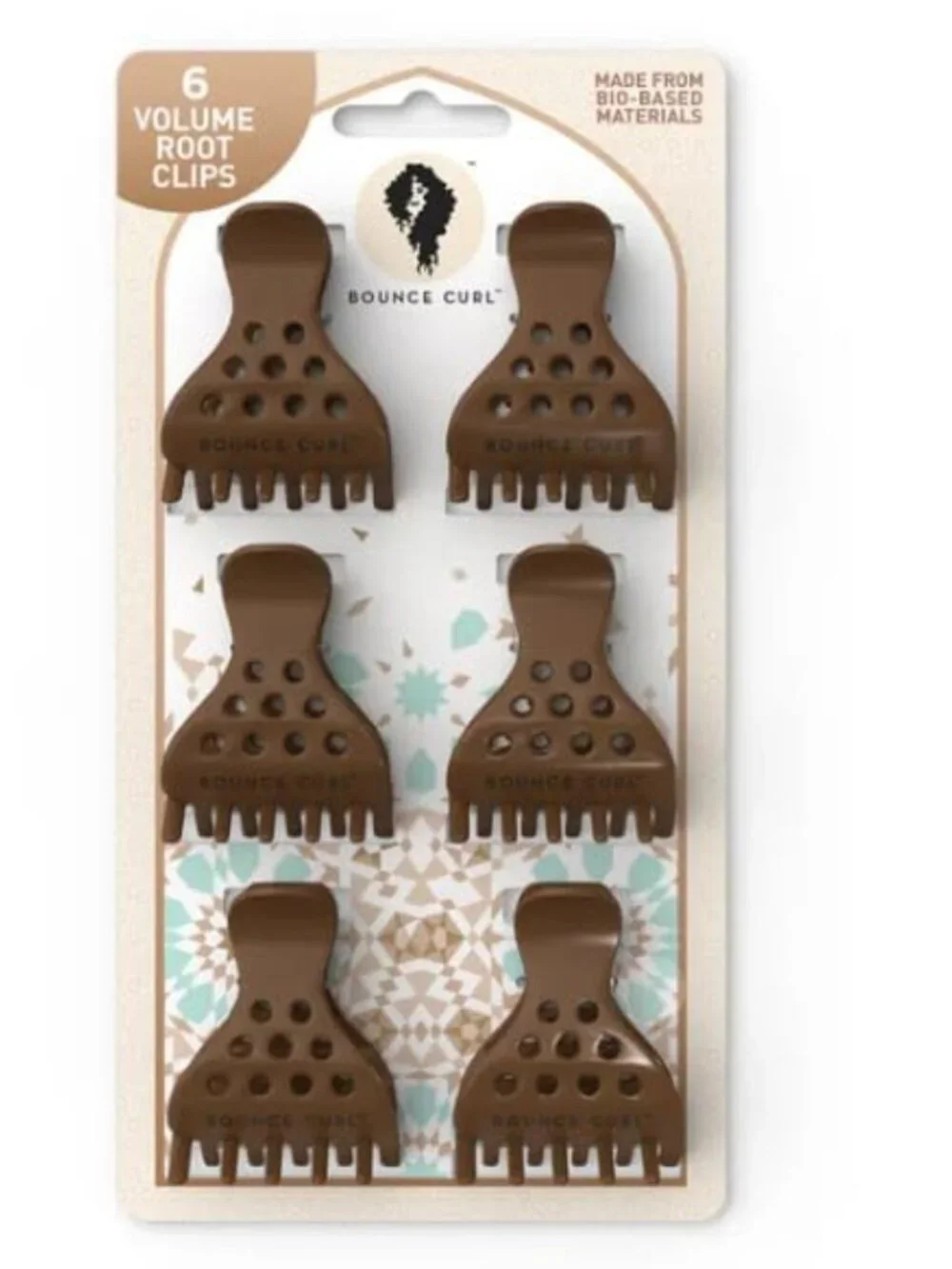 Curly Hair Volume Clips - Root Lift & Diffusing Hair Accessories - Brown